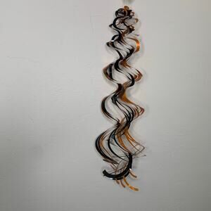 Holographic black & Orange Spiral Ceiling Decore Holloween